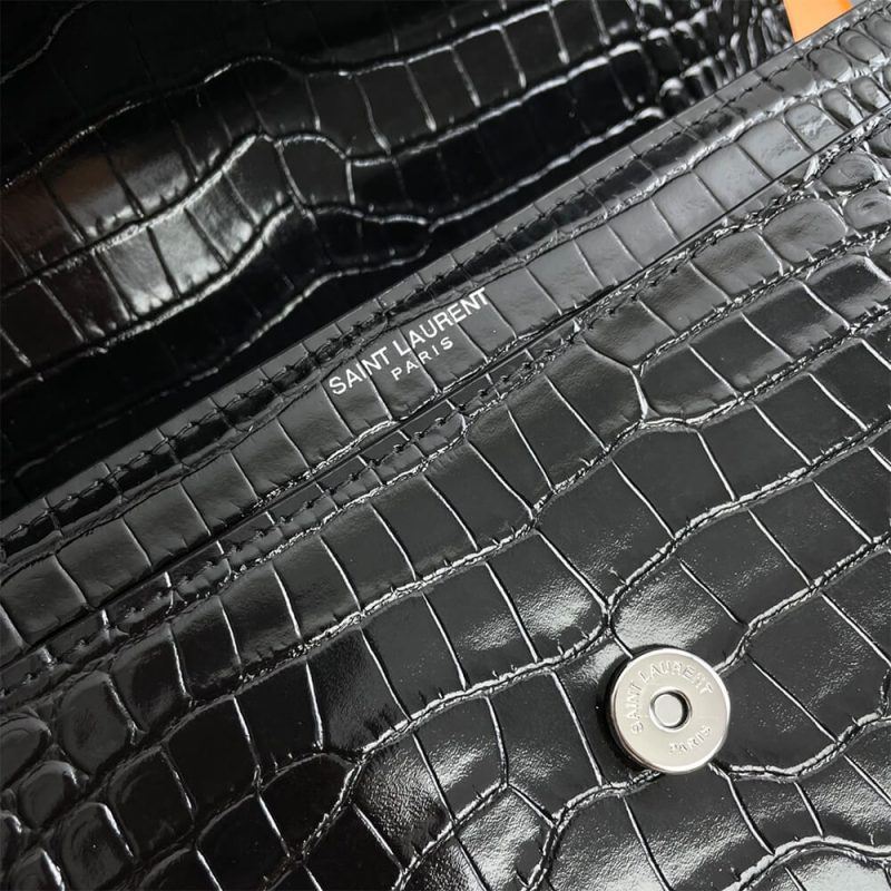 YSL Crocodile-embossed leather SUNSET Medium - Image 7