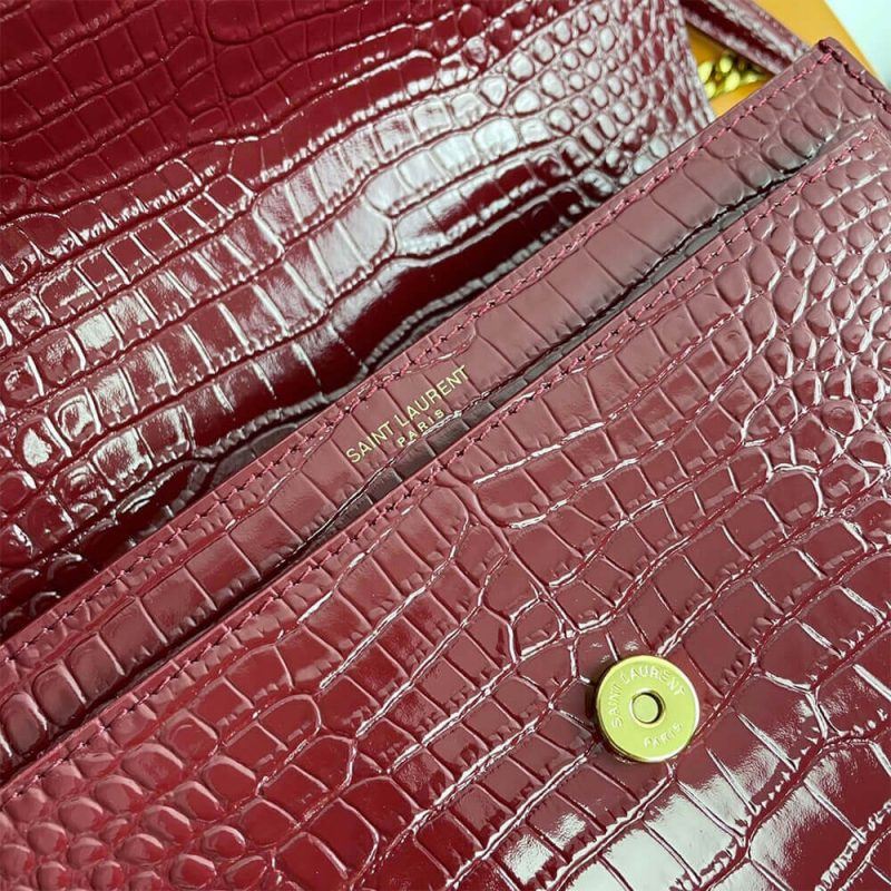 YSL Crocodile-embossed leather SUNSET Medium - Image 7
