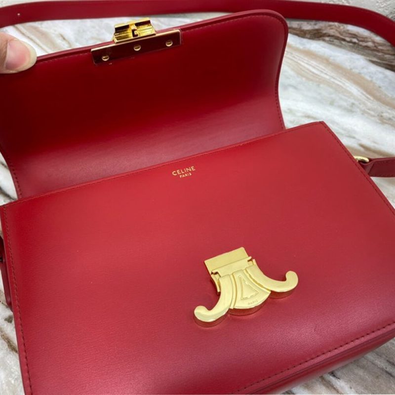 CELINE CLASSIQUE TRIOMPHE BAG IN CALFSKIN(HIGH-END GRADE) - Image 5