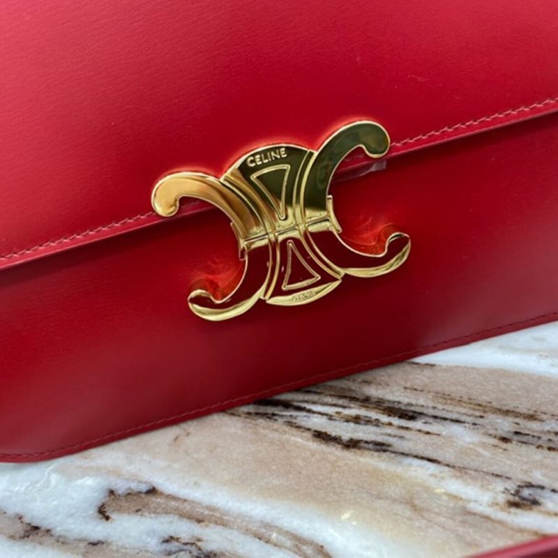 CELINE CLASSIQUE TRIOMPHE BAG IN CALFSKIN(HIGH-END GRADE) - Image 7