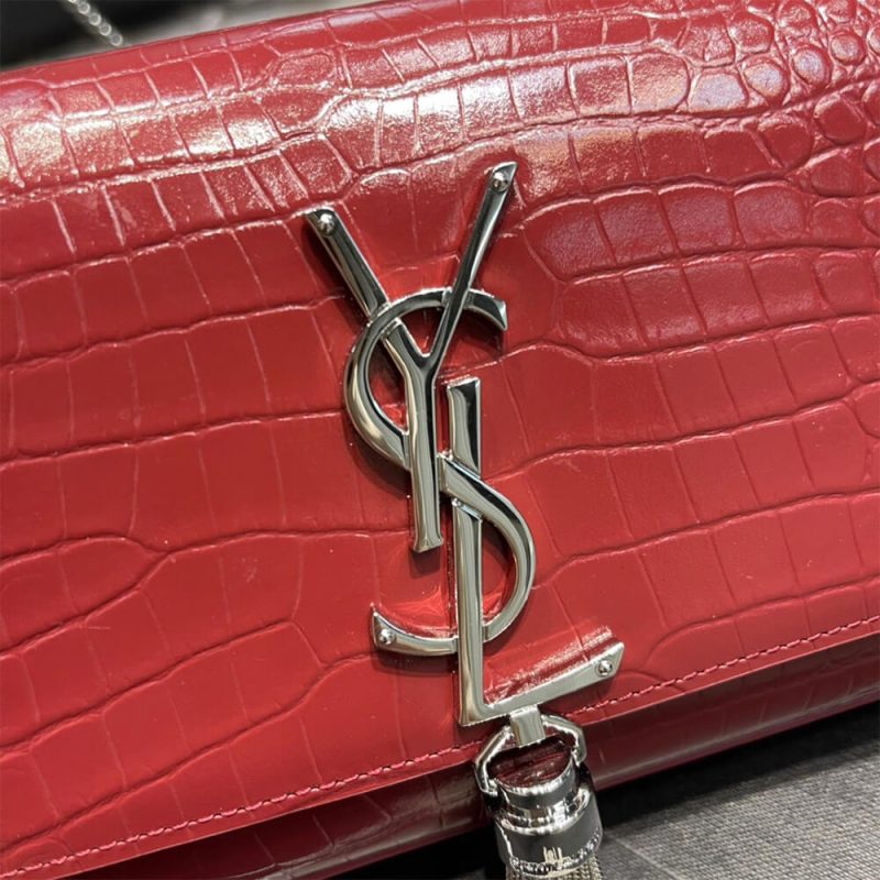 YSL KATE EMBOSSED SHOULDER BAG - Image 7