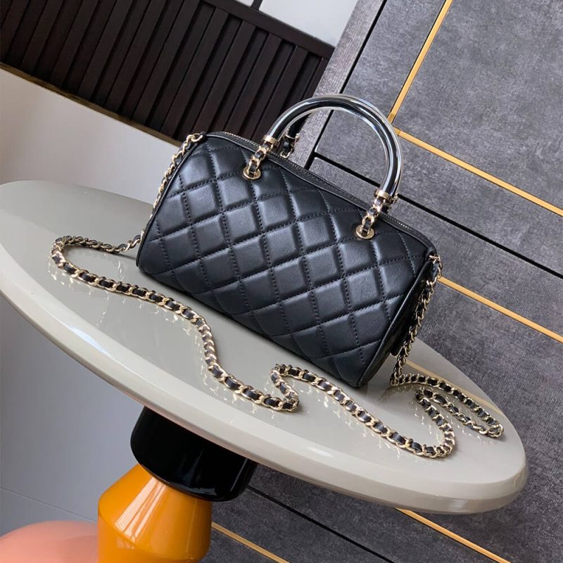 CHANEL Mini Boston Bowling Bag(HIGH-END GRADE) - Image 4