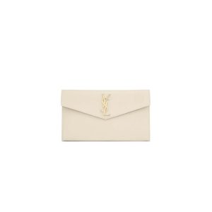 YSL UPTOWN POUCH IN GRAIN DE POUDRE EMBOSSED LEATHER