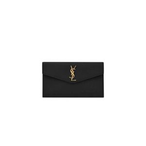 YSL UPTOWN POUCH IN GRAIN DE POUDRE EMBOSSED LEATHER