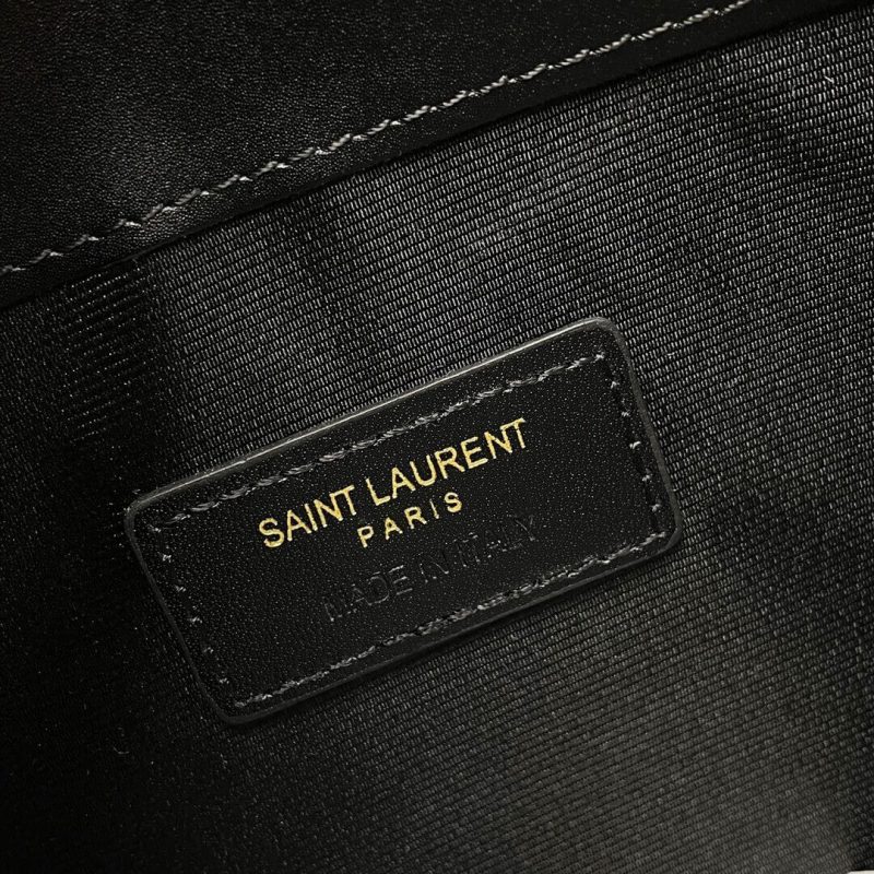 YSL UPTOWN POUCH IN GRAIN DE POUDRE EMBOSSED LEATHER - Image 8