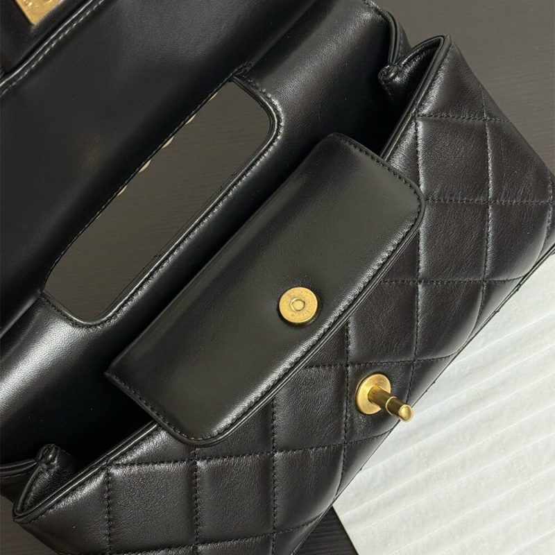 CHANEL Flap Bag With Top Handle(HIGH-END GRADE) - Image 8