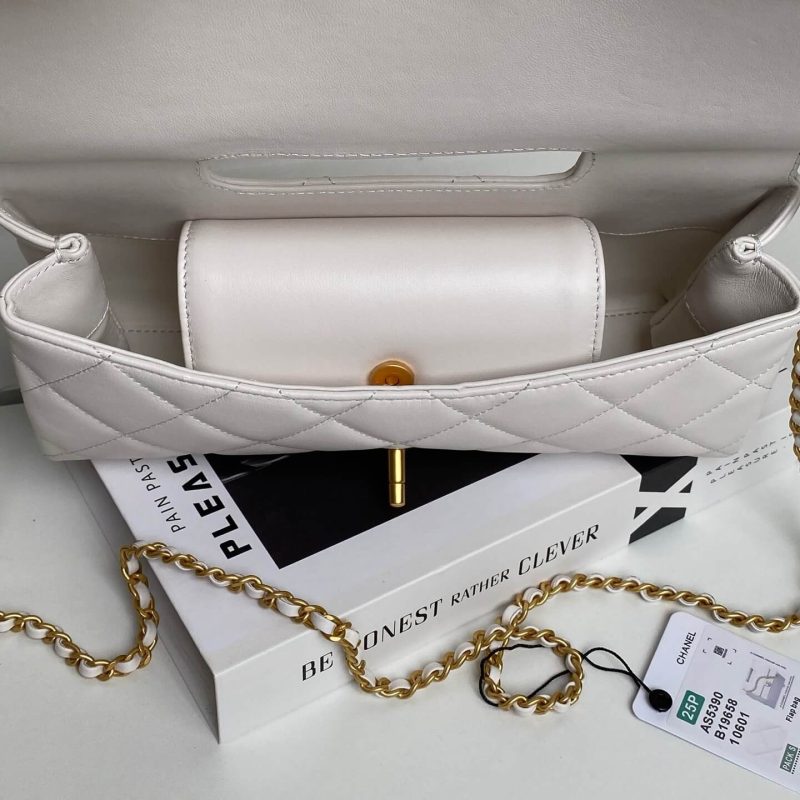 CHANEL Flap Bag With Top Handle(HIGH-END GRADE) - Image 8
