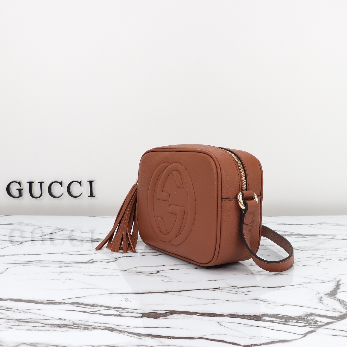 GG Pebbled Calfskin Small Soho Disco Bag 3 GG Pebbled Calfskin Small Soho Disco Bag - Image 3