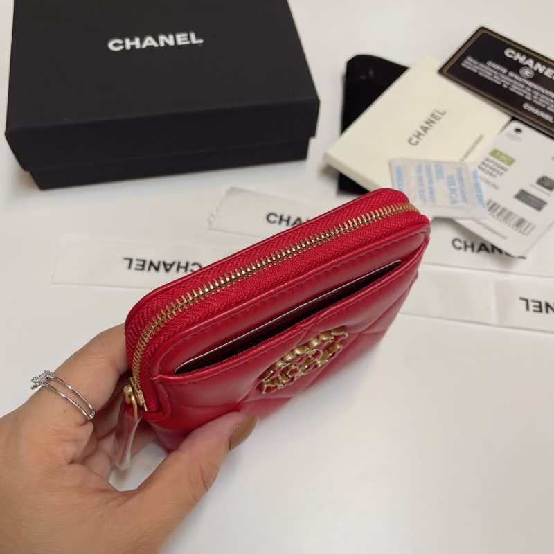 CHANEL 19 Zipper Coin Wallet - Image 4