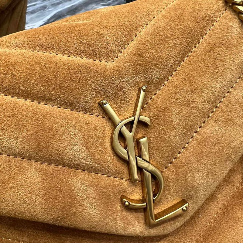 LOULOU SMALL CHAIN BAG IN “Y” QUILTED SUEDE - Image 6