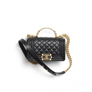 BOY CHANEL FLAP BAG WITH HANDLE