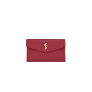 YSL UPTOWN POUCH IN GRAIN DE POUDRE EMBOSSED LEATHER