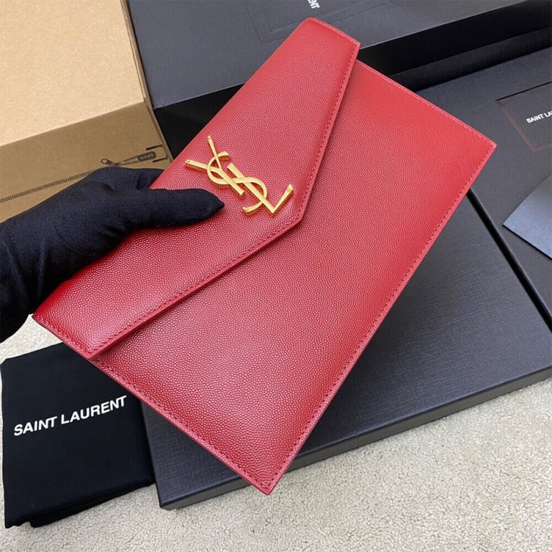 YSL UPTOWN POUCH IN GRAIN DE POUDRE EMBOSSED LEATHER - Image 3