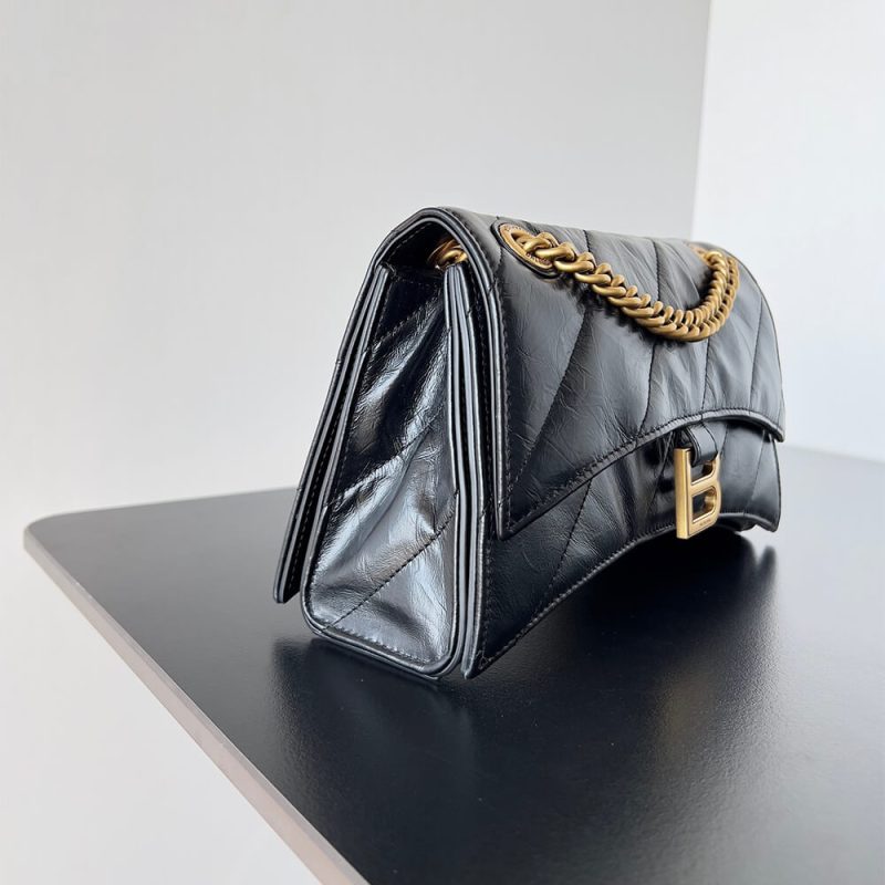 Balenciaga Crush Small Quilted Chain Bag - Image 3