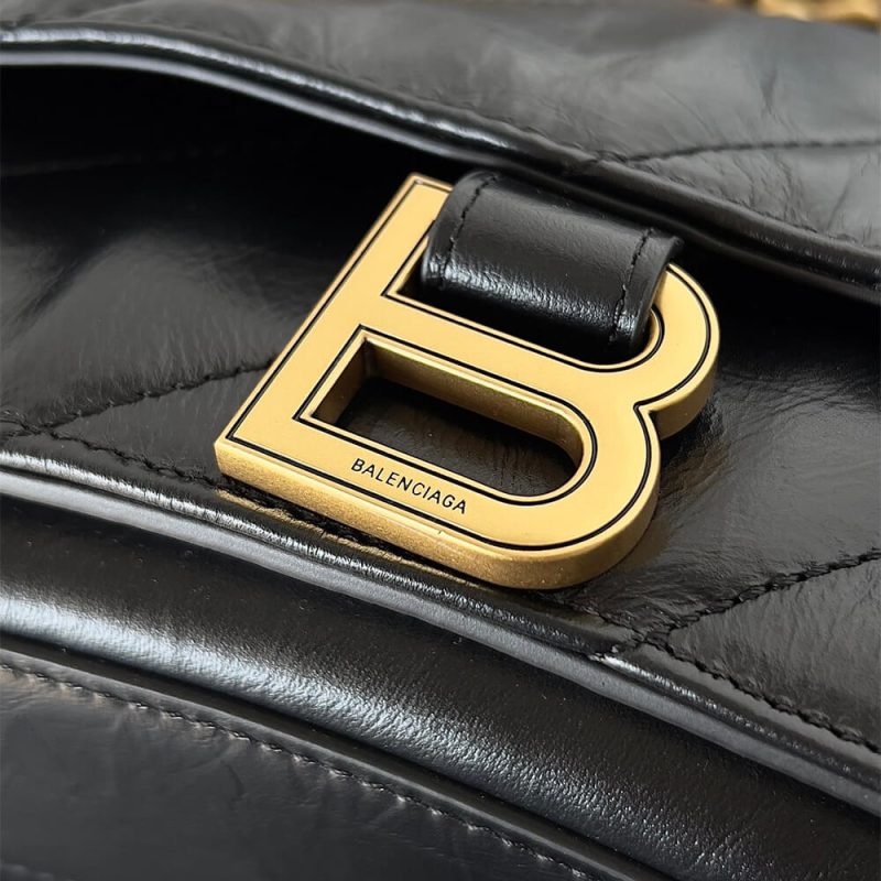 Balenciaga Crush Small Quilted Chain Bag - Image 6