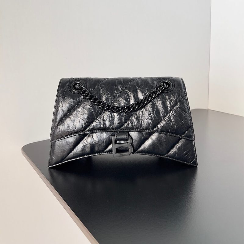 Balenciaga Crush Small Quilted Chain Bag - Image 2