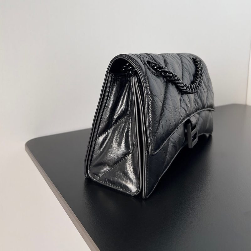 Balenciaga Crush Small Quilted Chain Bag - Image 3