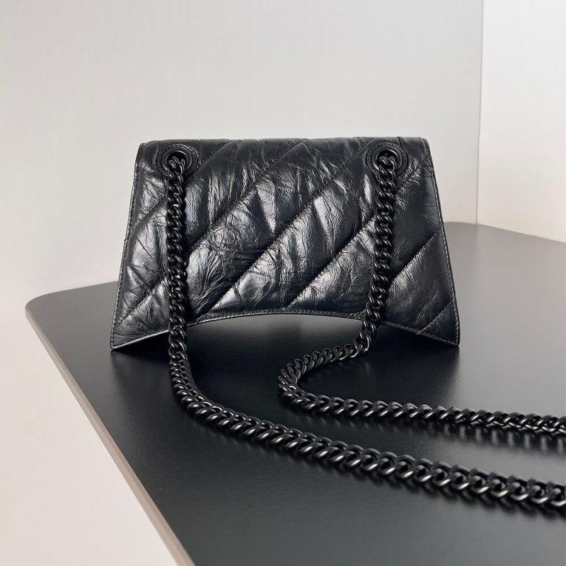 Balenciaga Crush Small Quilted Chain Bag - Image 4