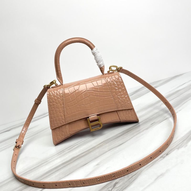 Balenciaga Hourglass small crocodile-embossed tote - Image 2