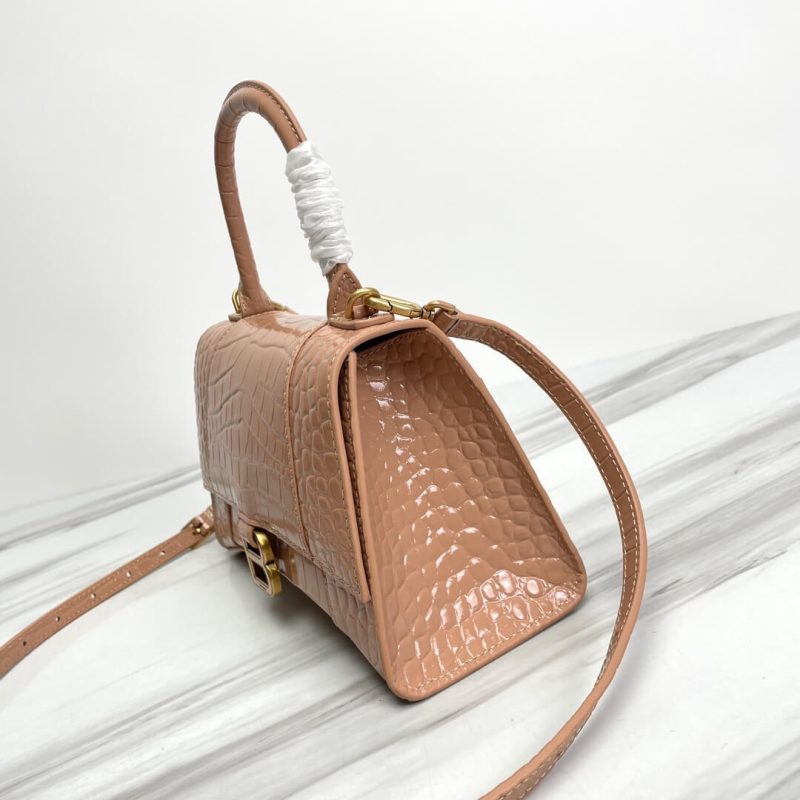 Balenciaga Hourglass small crocodile-embossed tote - Image 3