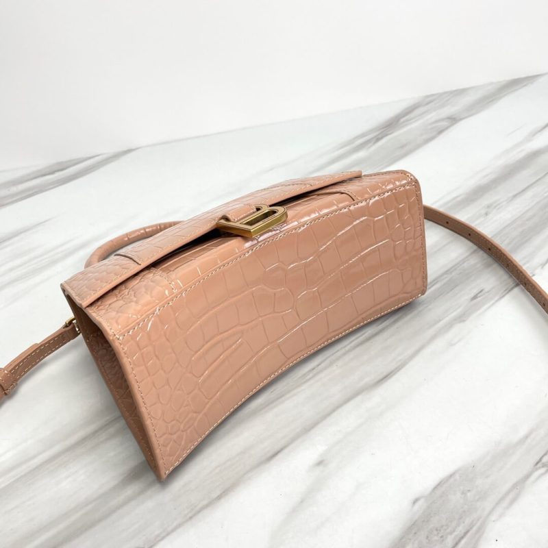 Balenciaga Hourglass small crocodile-embossed tote - Image 5