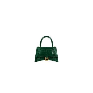 Balenciaga Hourglass small crocodile-embossed tote
