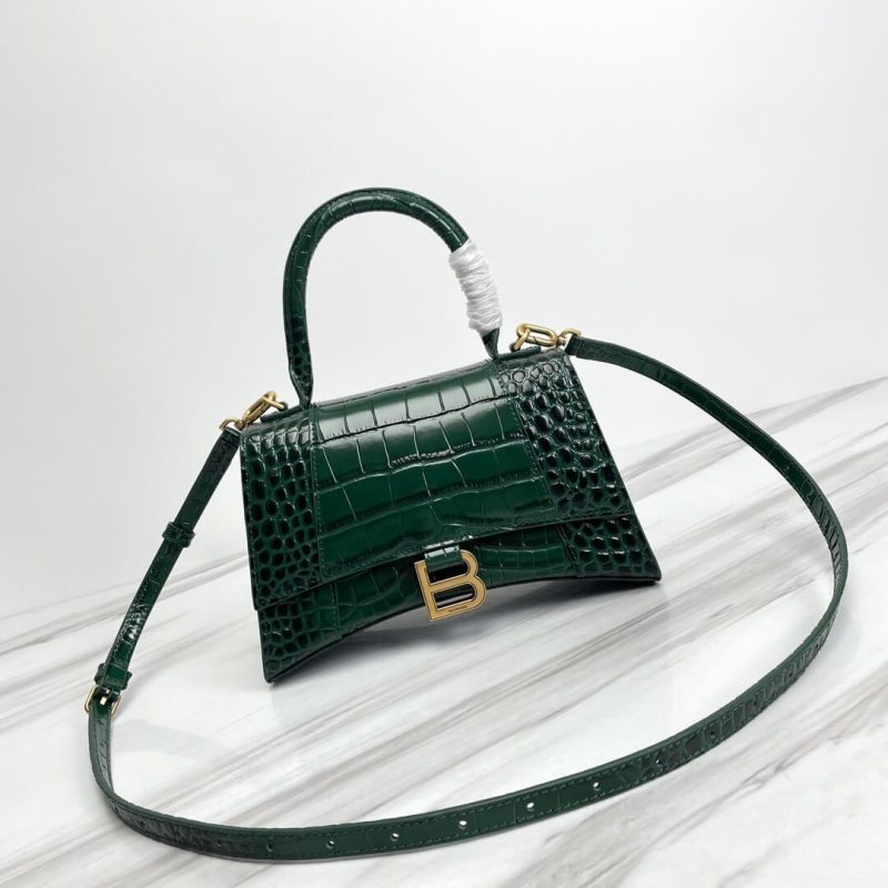 Balenciaga Hourglass small crocodile-embossed tote - Image 2