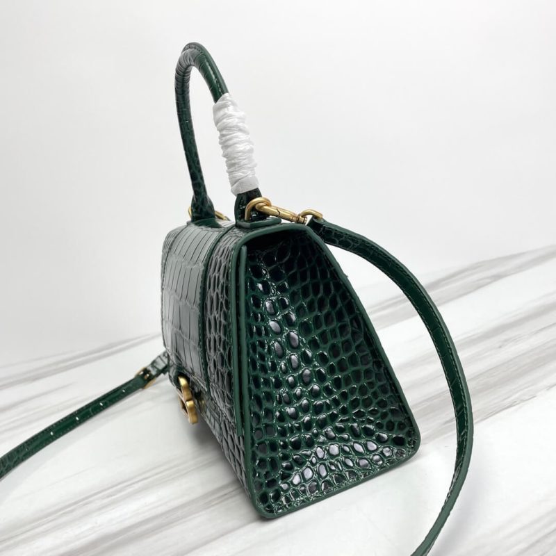 Balenciaga Hourglass small crocodile-embossed tote - Image 3