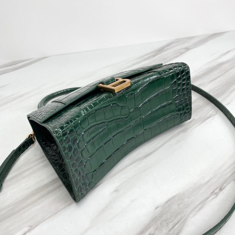 Balenciaga Hourglass small crocodile-embossed tote - Image 5
