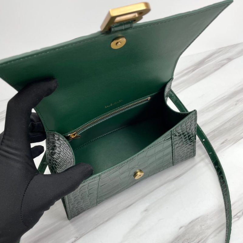 Balenciaga Hourglass small crocodile-embossed tote - Image 8