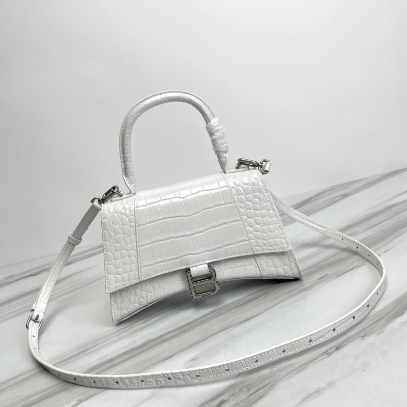 Balenciaga Hourglass small crocodile-embossed tote - Image 2
