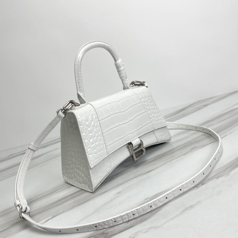 Balenciaga Hourglass small crocodile-embossed tote - Image 3