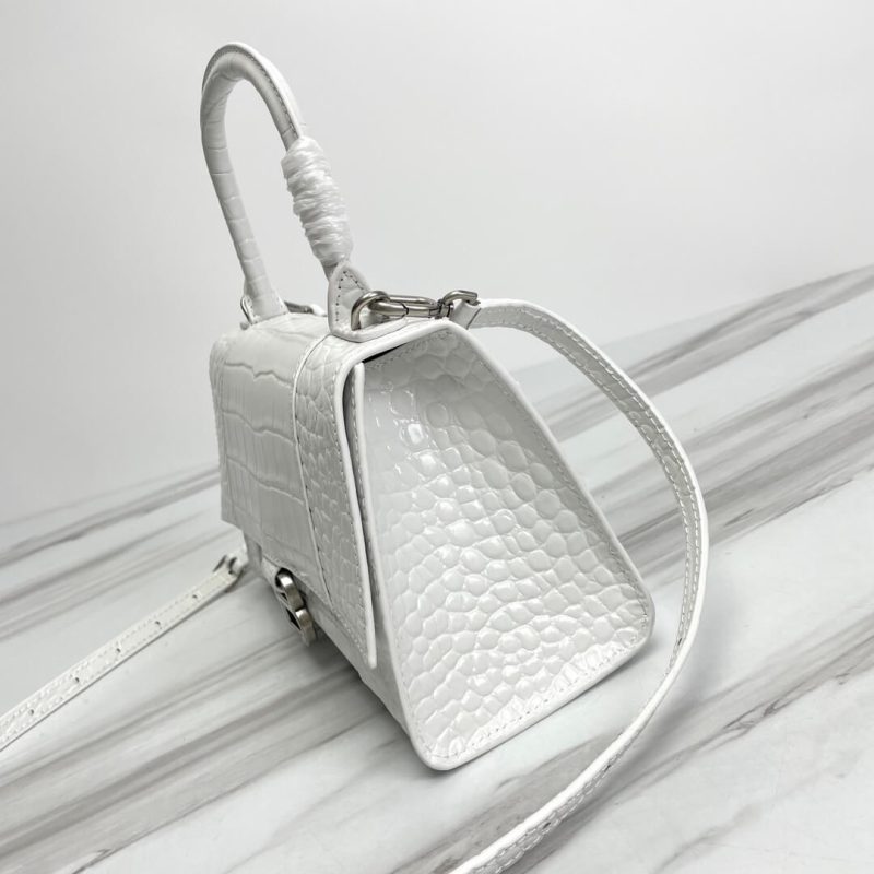 Balenciaga Hourglass small crocodile-embossed tote - Image 4