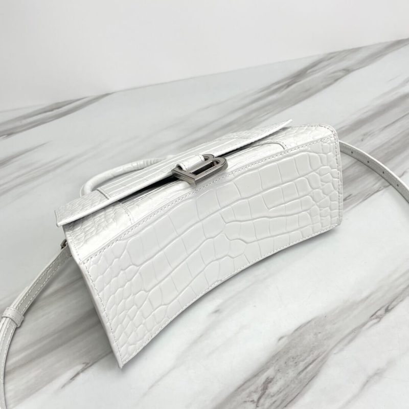 Balenciaga Hourglass small crocodile-embossed tote - Image 5