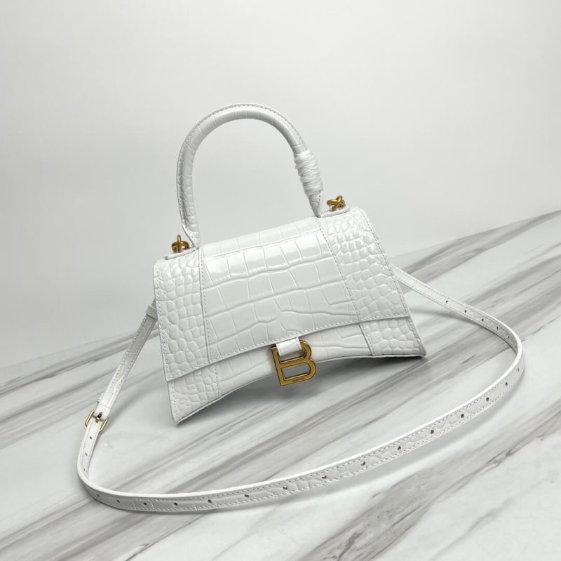 Balenciaga Hourglass small crocodile-embossed tote - Image 2