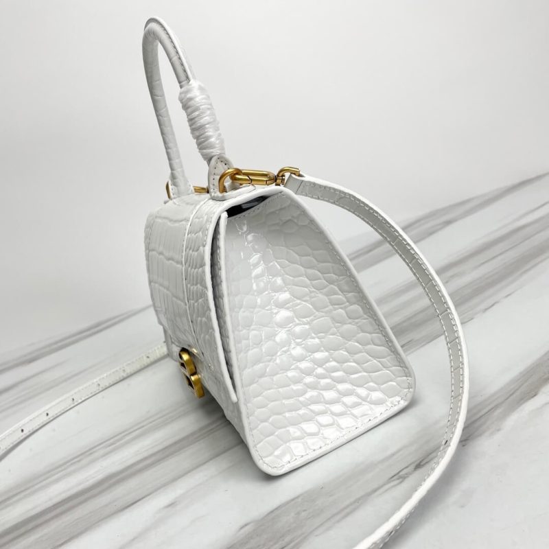 Balenciaga Hourglass small crocodile-embossed tote - Image 3