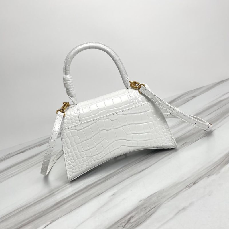 Balenciaga Hourglass small crocodile-embossed tote - Image 4