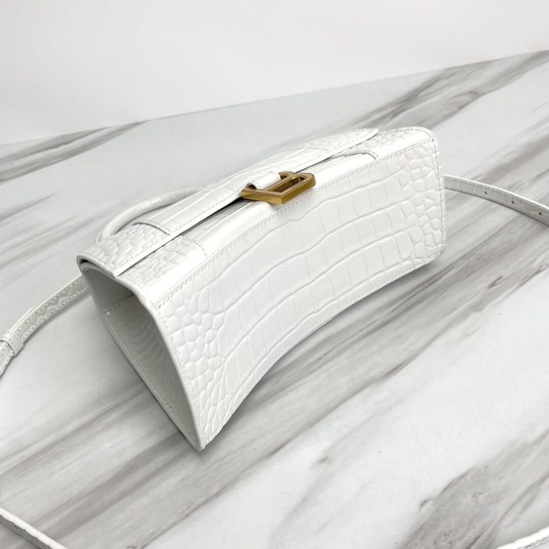 Balenciaga Hourglass small crocodile-embossed tote - Image 5
