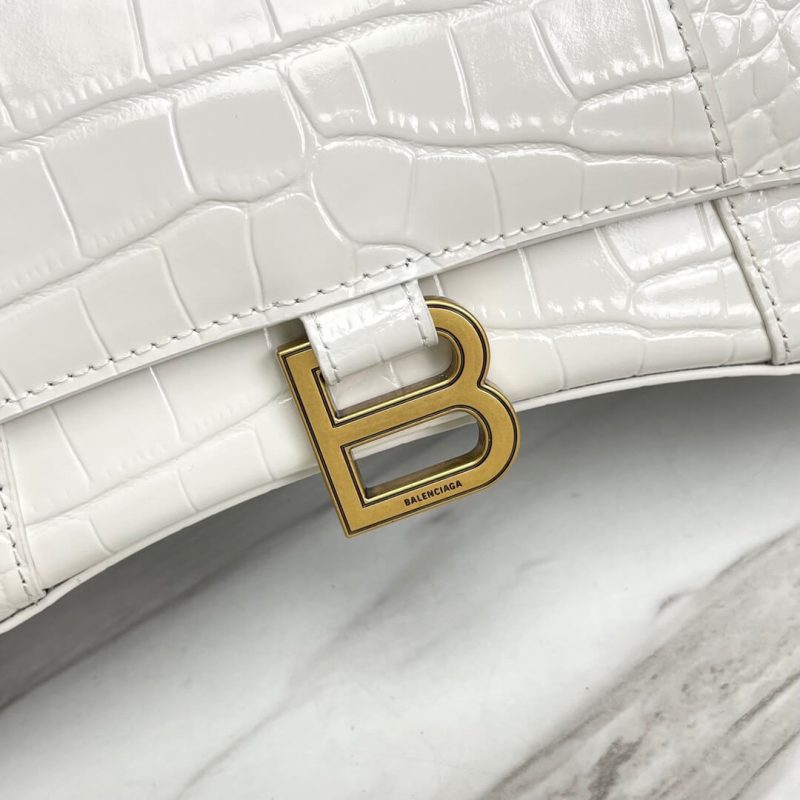 Balenciaga Hourglass small crocodile-embossed tote - Image 6