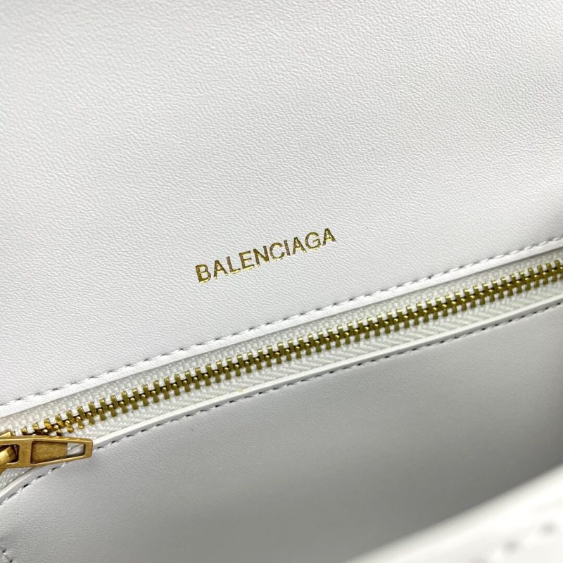Balenciaga Hourglass small crocodile-embossed tote - Image 7