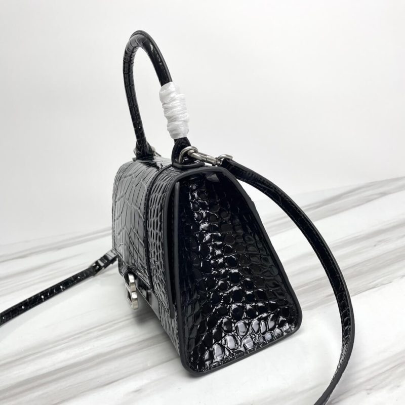Balenciaga Hourglass small crocodile-embossed tote - Image 3