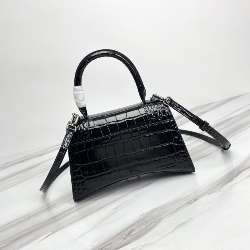 Balenciaga Hourglass small crocodile-embossed tote - Image 4