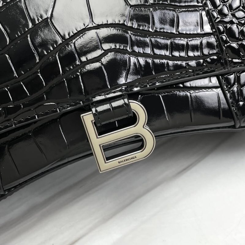 Balenciaga Hourglass small crocodile-embossed tote - Image 6