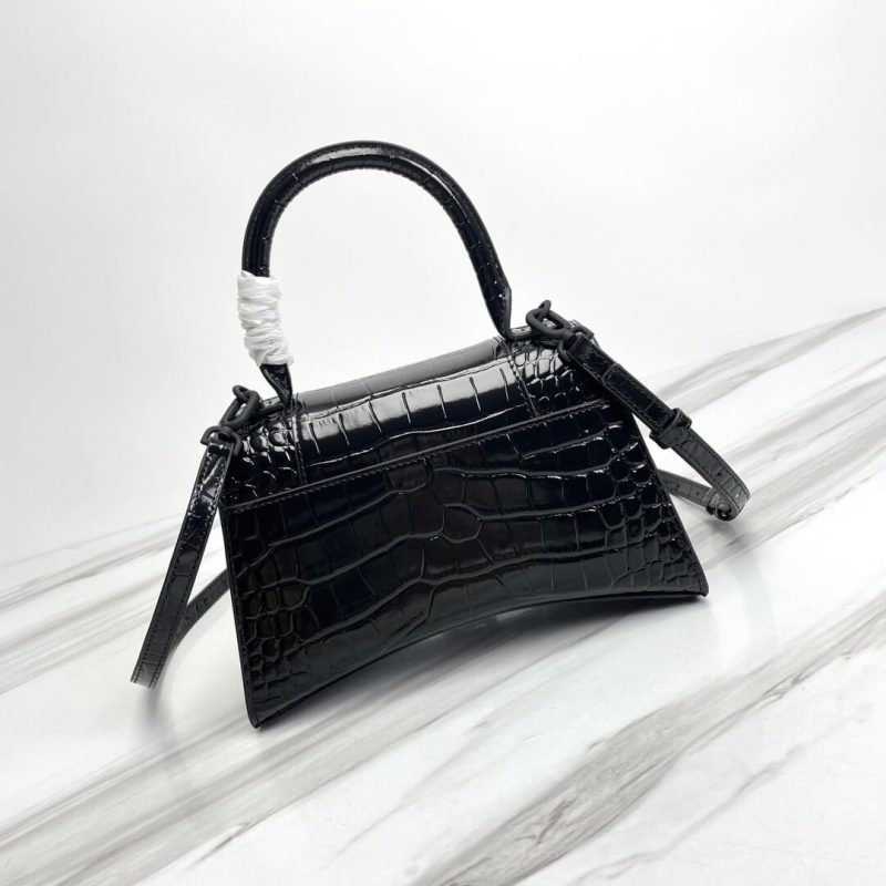 Balenciaga Hourglass small crocodile-embossed tote - Image 4