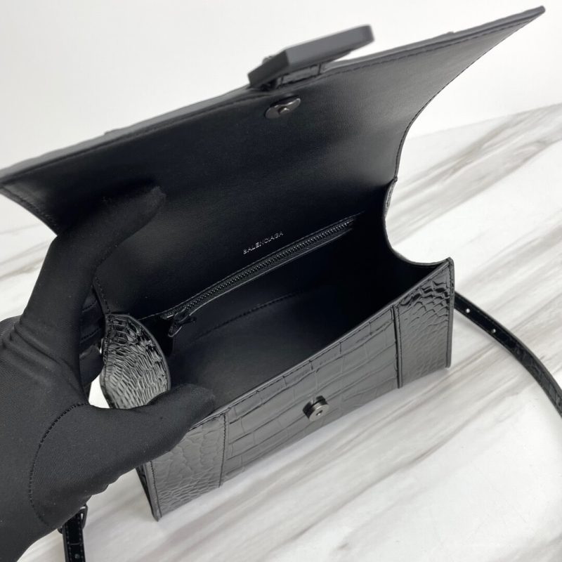 Balenciaga Hourglass small crocodile-embossed tote - Image 8