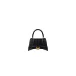 Balenciaga Hourglass small crocodile-embossed tote