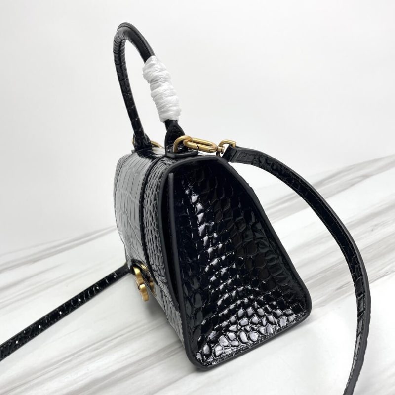 Balenciaga Hourglass small crocodile-embossed tote - Image 3
