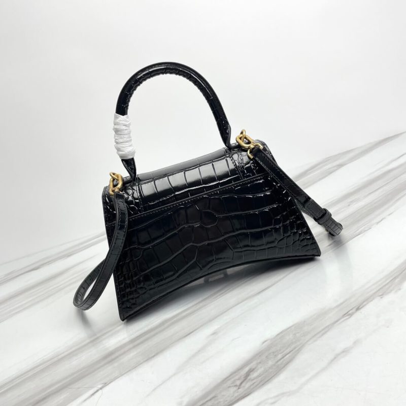 Balenciaga Hourglass small crocodile-embossed tote - Image 4