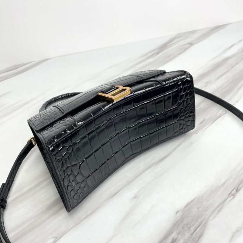 Balenciaga Hourglass small crocodile-embossed tote - Image 5