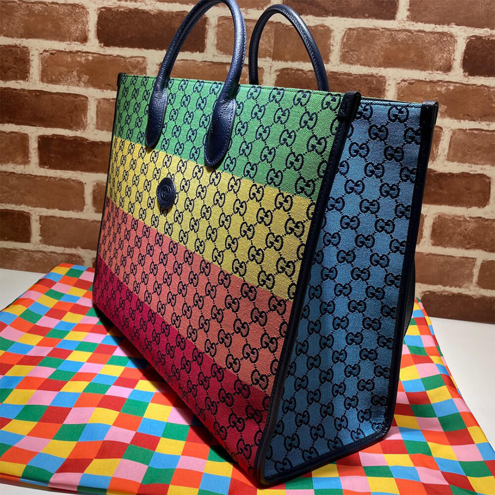 GG Multicolour large tote bag 3 GG Multicolour large tote bag - Image 3